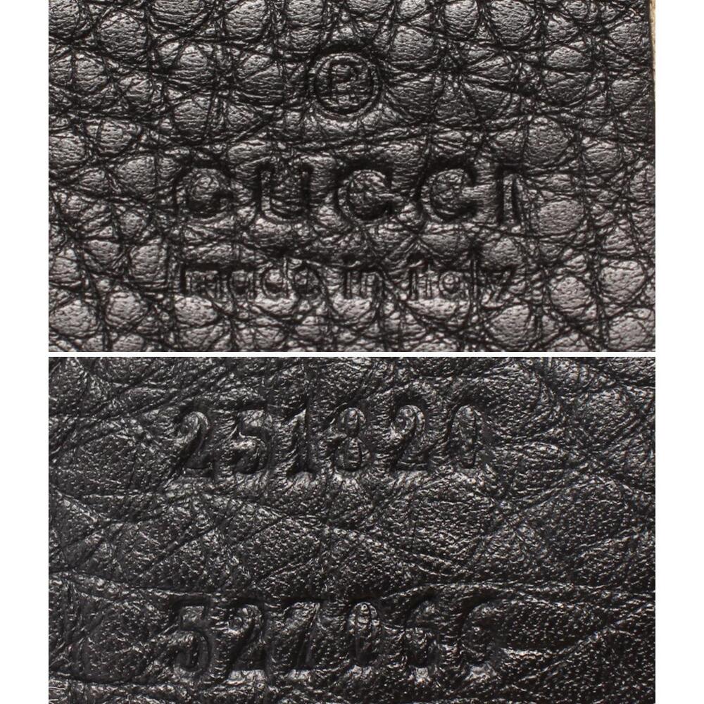 Gucci Bucharest chain shoulder bag black pebbled leather - Picture 6 of 6